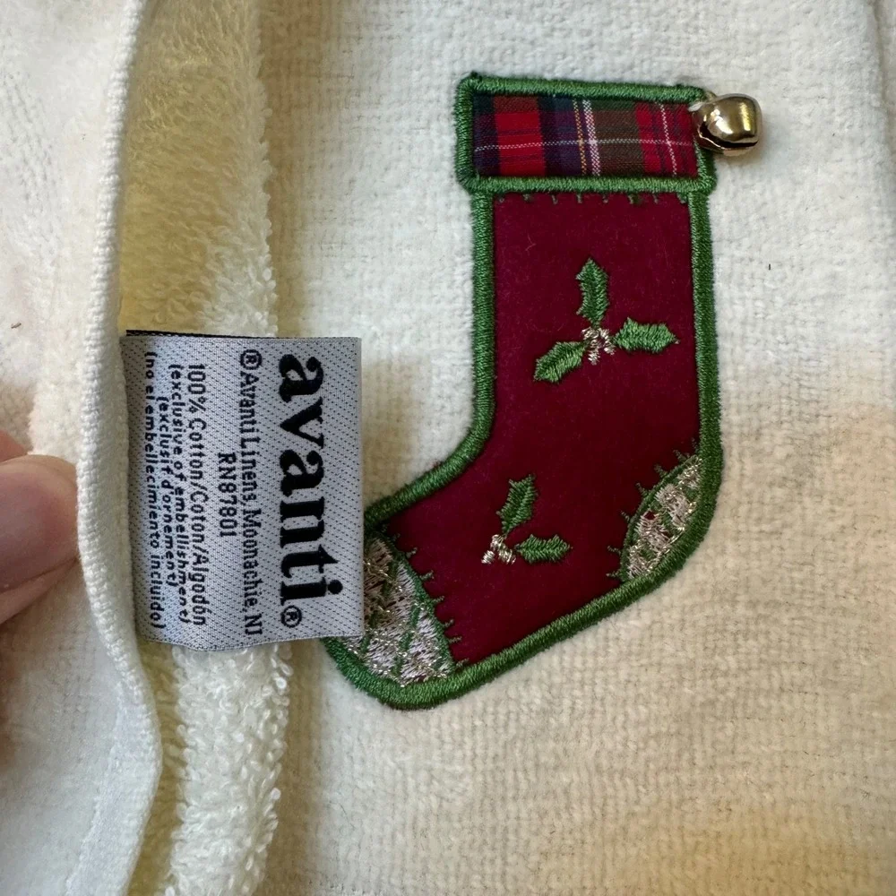 Vintage Embroidered Holiday Fingertip Towel Set 12pc Christmas Easter Fall Decor